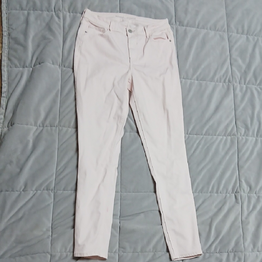 GUC Old Navy Rock Star Mid Rise Pink In Color Size 10T